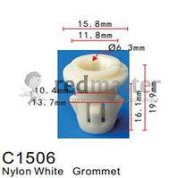 Клипса для крепления внутренней обшивки а/м GM пластиковая (100шт/уп.) Forsage C1506( GM )