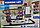 0908-27B Паркинг, игровой набор "Парковка", игровой гараж для машинок, 3 машинки, 1 вертолет, 76 элементов, фото 3
