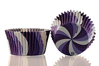 Форма для выпечки "Вихрь" фиолетовый Ø50 h35 мм, 25 шт.