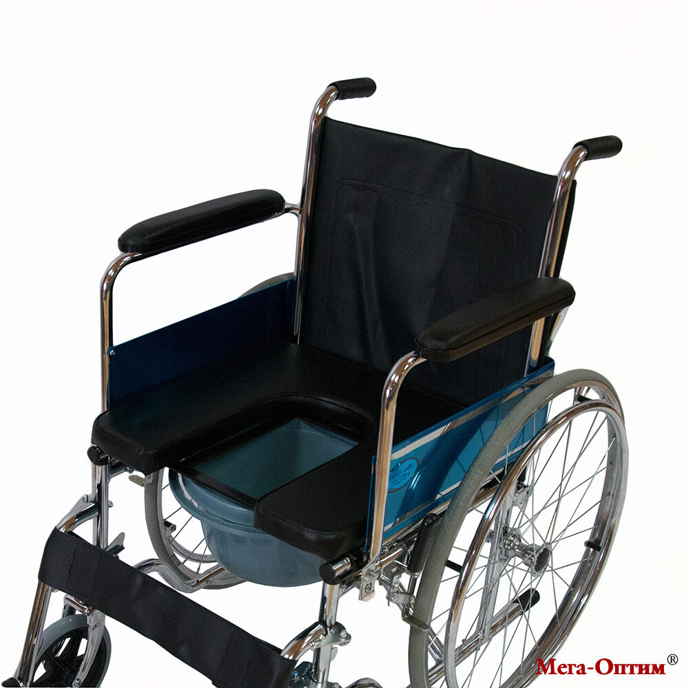 Коляска инвалидная с санитарным оснащением Оптим FS682 - фото 2 - id-p137143361