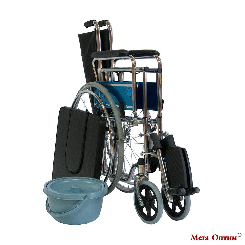 Коляска инвалидная с санитарным оснащением Оптим FS682 - фото 5 - id-p137143361