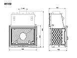 Чугунная топка Kawmet W1 CO 18,7 кВт с водяным контуром, фото 6