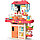 889-167 Детская кухня Home Kitchen, вода, свет, звук, пар, 42 предмета, высота 63 см, фото 4