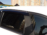 Дефлекторы окон Mazda CX5 2011 ХРОМ.МОЛДИНГ (Cobra), фото 6