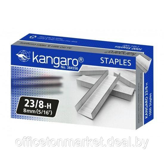 Скобы "Kangaro", 23/17, 1000 шт, металлик - фото 2 - id-p137120515