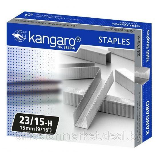 Скобы "Kangaro", 23/17, 1000 шт, металлик - фото 5 - id-p137120515