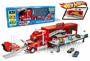 Фура, автовоз HOT WHEEL, грузовик с машинками, игровой набор, игровой гараж, HW-101