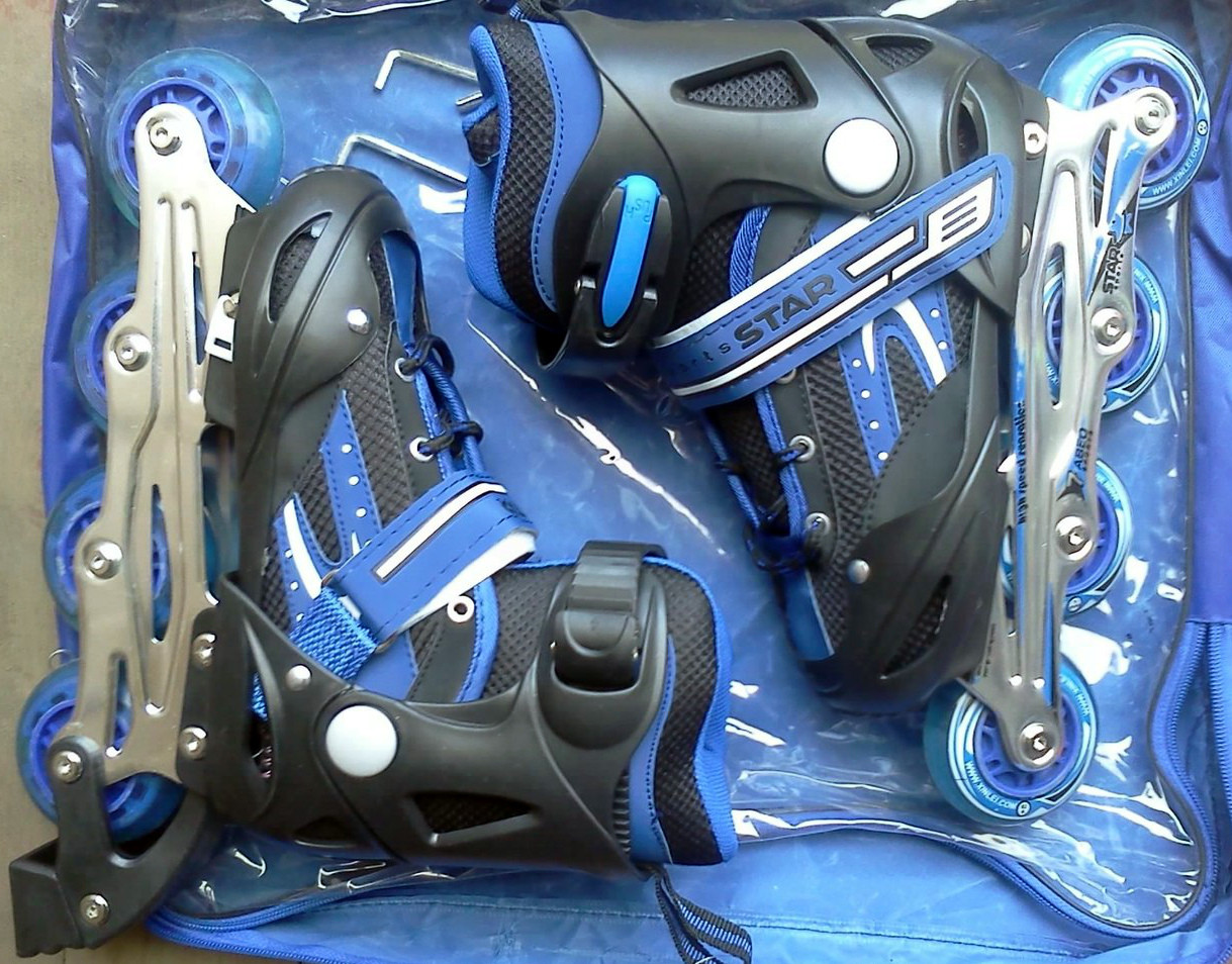 Роликовые коньки детские раздвижные с алюминиевой рамой Star sports - фото 1 - id-p10360393