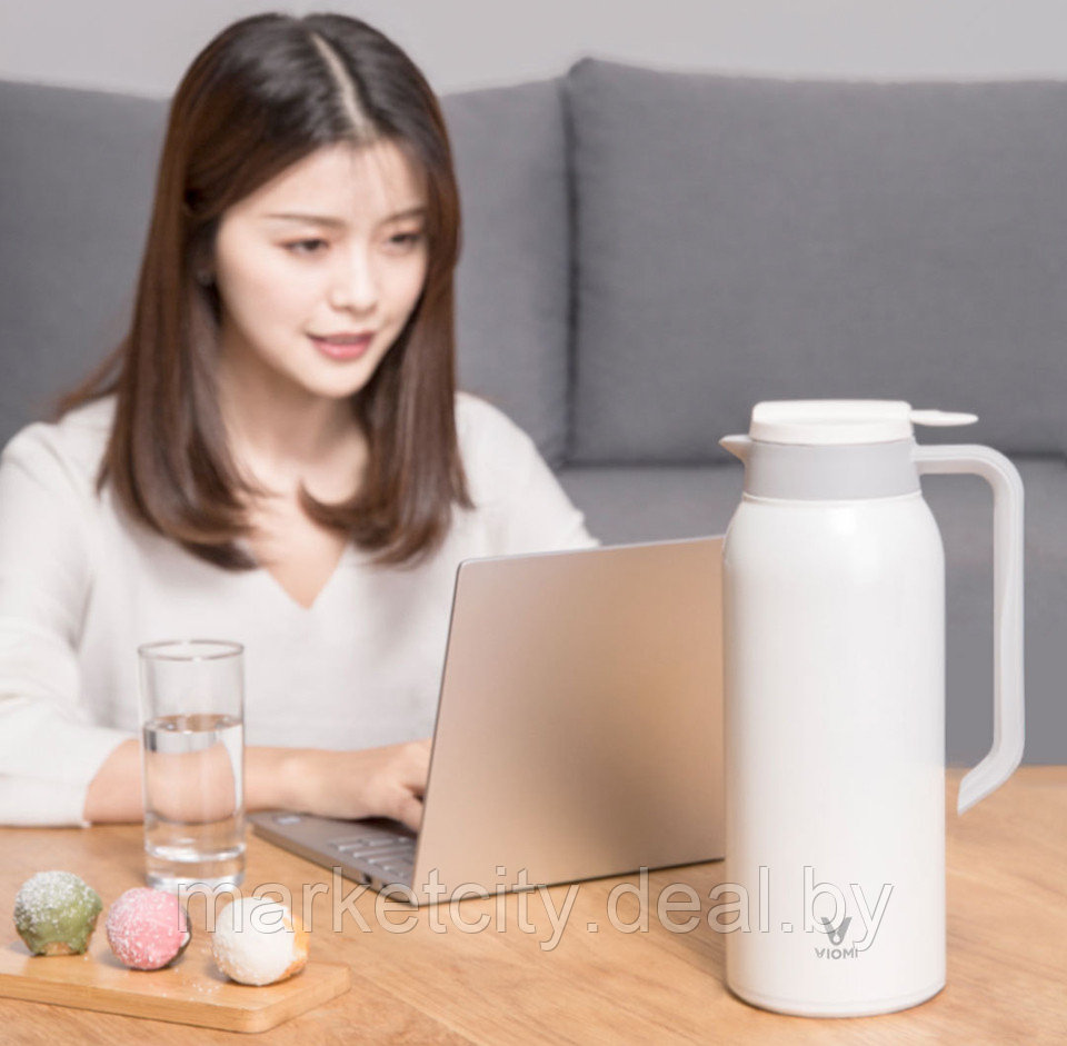 Классический термос Xiaomi Viomi Stainless Steel Vacuum Bottle 1.5 л (White) - фото 5 - id-p137166888