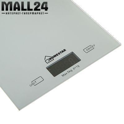 Весы кухонные HOMESTAR HS-3006, электронные, до 5 кг, серебристые - фото 2 - id-p137087759