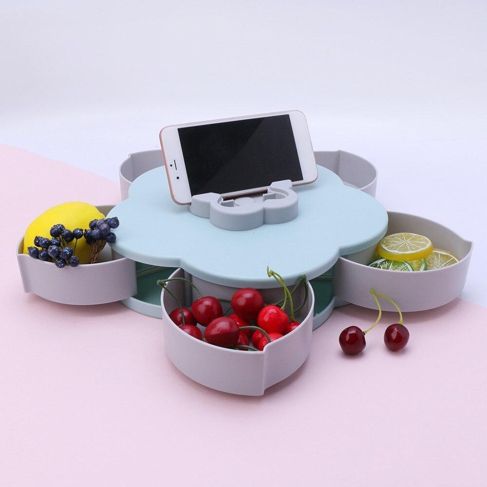 Поднос-органайзер/менажница вращающийся "Лепесток" для конфет, снеков, сухофруктов Flower Candy Box, фото 1