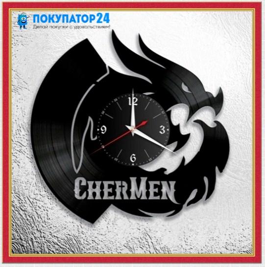 Оригинальные часы из виниловых пластинок "Чермен"
