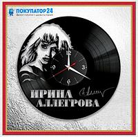Оригинальные часы из виниловых пластинок " Ирина Аллегрова ", фото 1