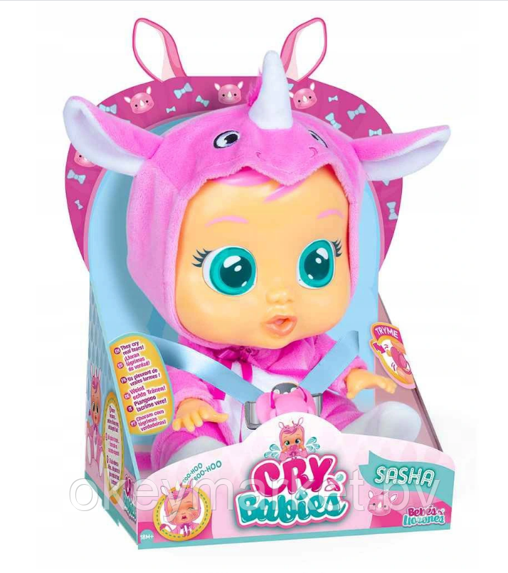 Пупс Cry Babies Плачущий младенец Саша IMC Toys 93744