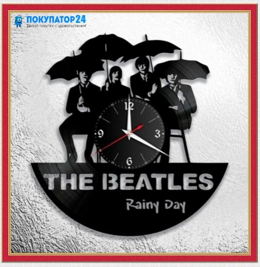 Оригинальные часы из виниловых пластинок "The Beatles"№6