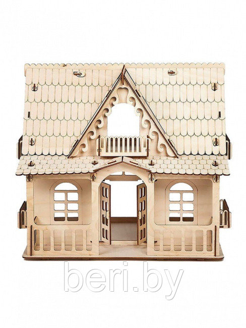 Конструктор деревянный, Polly, Country House, с мебелью, сборка без клея, для кукол до 15 см, 273 детали - фото 2 - id-p137204543