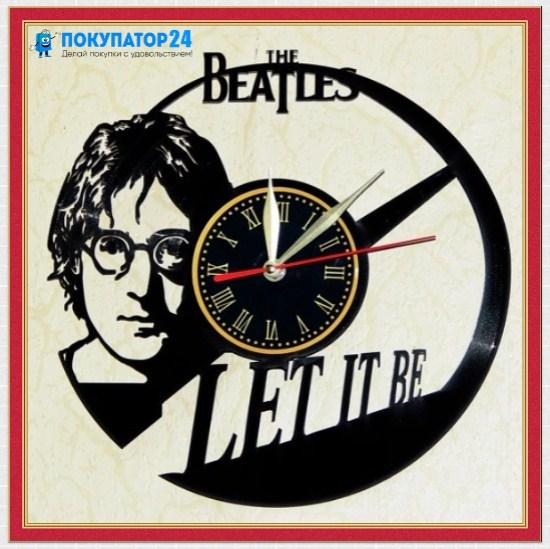 Оригинальные часы из виниловых пластинок "The Beatles"