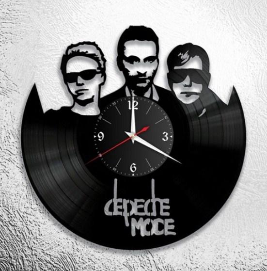 Оригинальные часы из виниловых пластинок "Depeche Mode" - фото 2 - id-p74508594