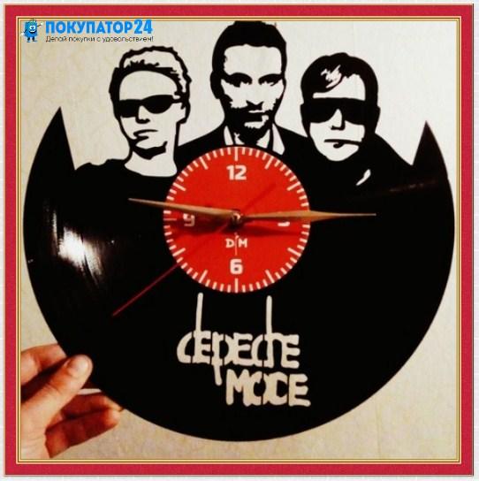 Оригинальные часы из виниловых пластинок "Depeche Mode"