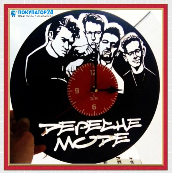 Оригинальные часы из виниловых пластинок "Depeche Mode"
