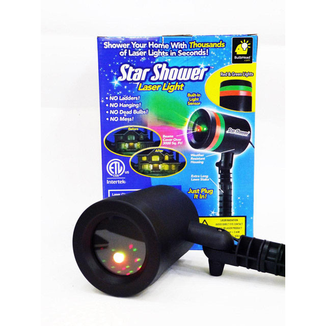 Лазерный проектор звездный дождь Star Shower гирлянда - фото 1 - id-p137205422