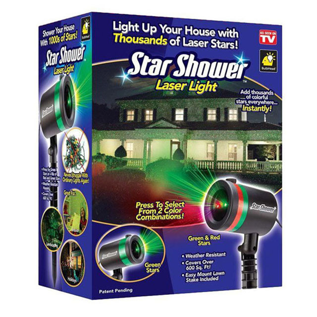 Лазерный проектор звездный дождь Star Shower гирлянда - фото 2 - id-p137205422