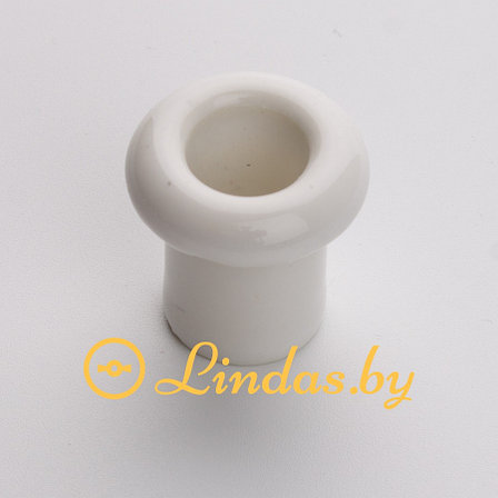 Lindas Втулка для сквозного отверстия  керамическая, белая, фото 2
