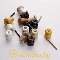Lindas Втулка для сквозного отверстия  керамическая, коричневая, фото 3