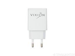 Сетевое зарядное устройство L7 (2-USB, 2.1A) + Lightning кабель, 1м, белый (Vixion)