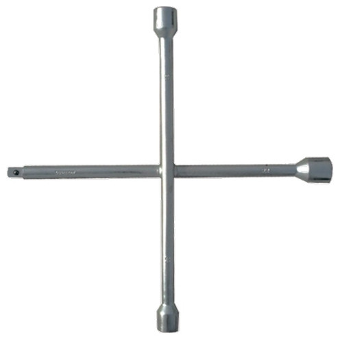 Ключ-крест баллонный, 17 х 19 х 21 мм, под квадрат 1/2", толщина 16 мм// MATRIX 14247