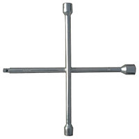 Ключ-крест баллонный, 17 х 19 х 21 мм, под квадрат 1/2", толщина 14 мм// СИБРТЕХ 14258