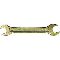 Ключ рожковый, 14 х 15 мм, желтый цинк// СИБРТЕХ 14308