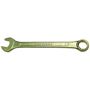 Ключ комбинированный, 10 мм, желтый цинк// СИБРТЕХ 14976