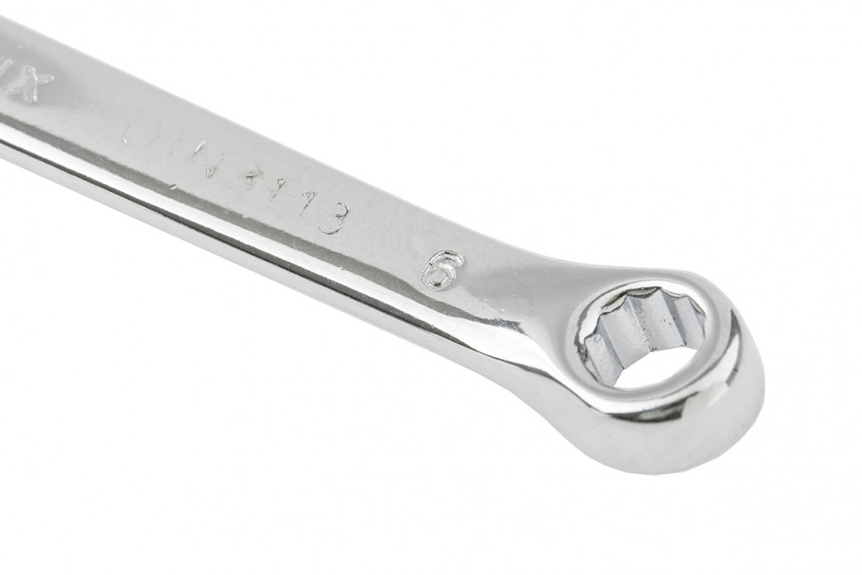 Ключ комбинированный, 6 мм, CrV, полированный хром// MATRIX 15150 - фото 3 - id-p67407774