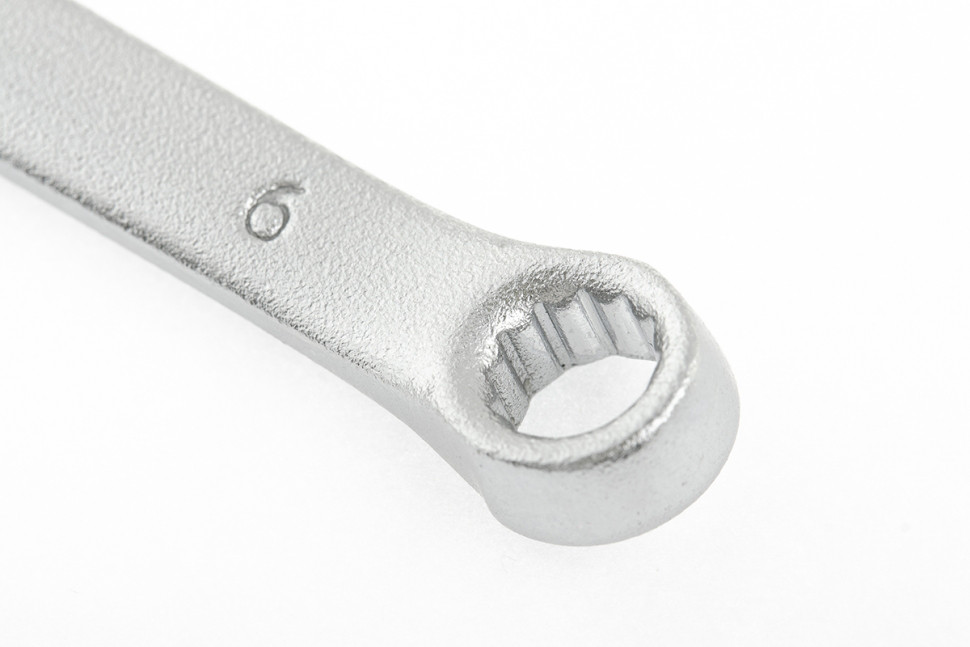 Ключ комбинированный, 6 мм, CrV, матовый хром// STELS 15202 - фото 2 - id-p67407789