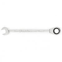 Ключ комбинированный трещоточный, 10мм, CrV, зеркальный хром// MATRIX PROFESSIONAL 14803