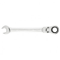 Ключ комбинированный трещоточный, 17мм, CrV, шарнирный, зерк.хром// MATRIX PROFESSIONAL 14869