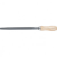 Напильник, 200 мм, трехгранный, деревянная ручка// СИБРТЕХ 16026