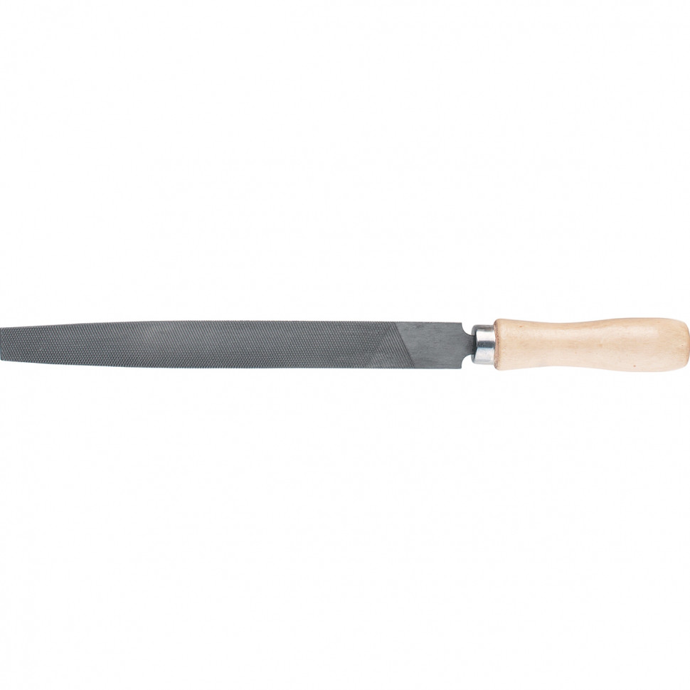Напильник, 300 мм, плоский, деревянная ручка// СИБРТЕХ 16232