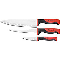 Набор ножей поварских "SILVER TEFLON", тефл. покр., 200 мм , 160 мм, 80 мм, 3 шт.// MATRIX KITCHEN 79148