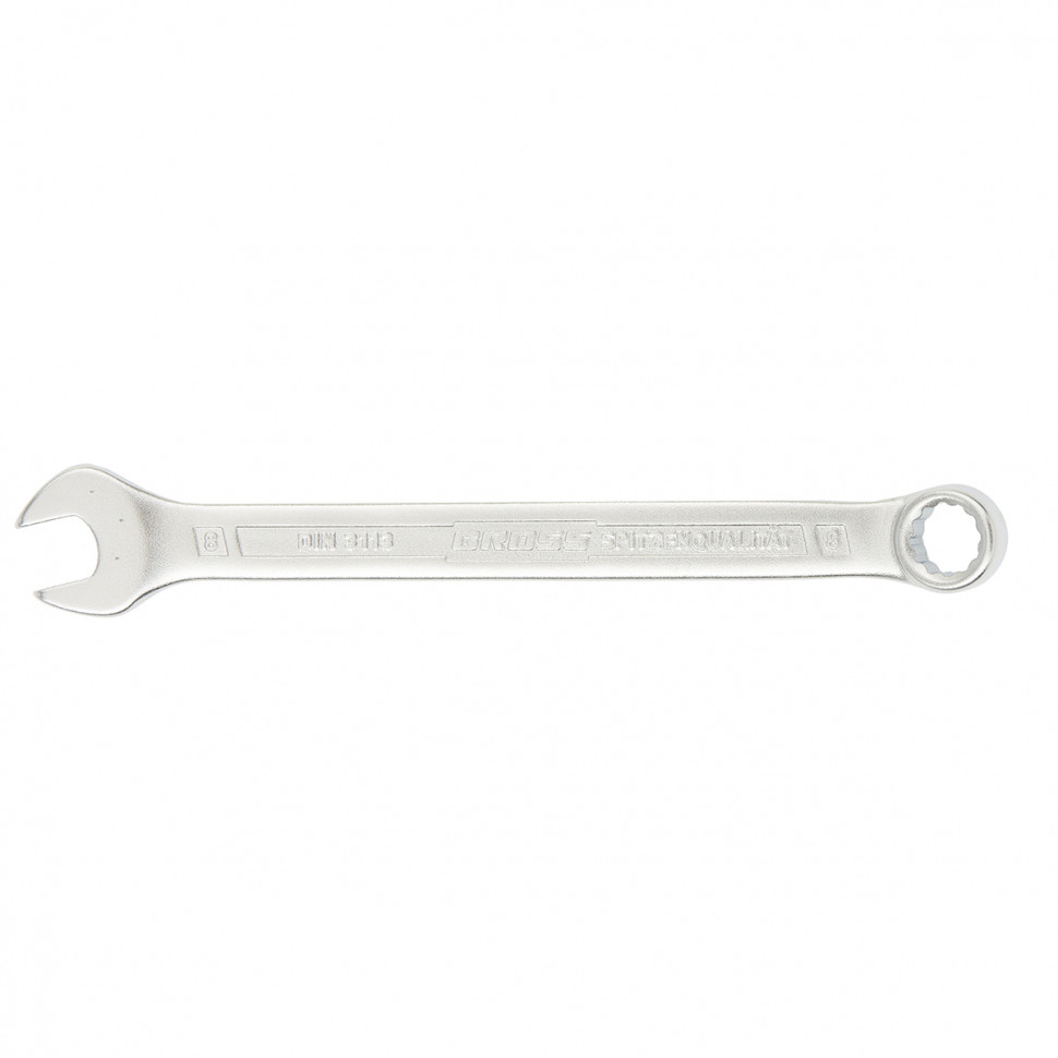 Ключ комбинированный 8 мм, CrV, холодный штамп GROSS 15127 - фото 1 - id-p73254122