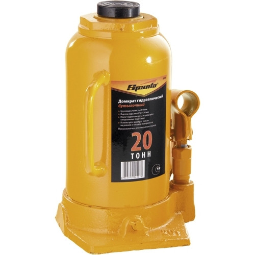 Домкрат гидравлический бутылочный, 20 т, h подъема 250-470 мм SPARTA 50328 - фото 1 - id-p73255055