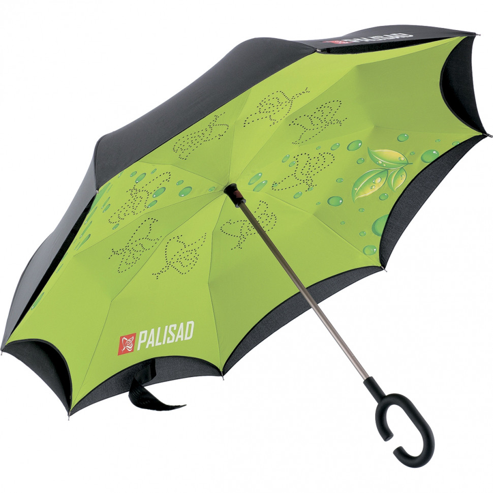 Зонт-трость обратного сложения, эргономичная рукоятка с покрытием Soft Touch// PALISAD 69700 - фото 1 - id-p73735066