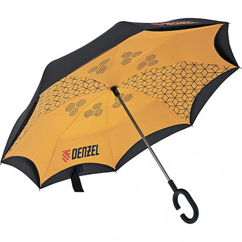 Зонт-трость обратного сложения, эргономичная рукоятка с покрытием Soft Touch// Denzel 69706