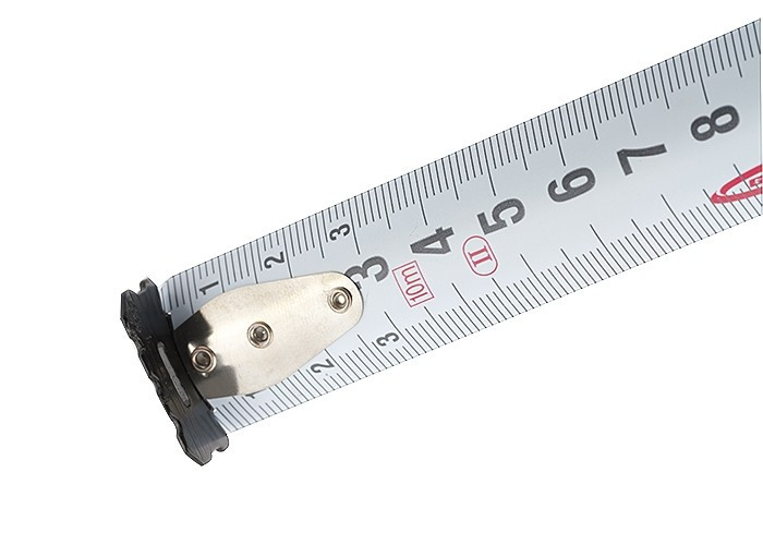 Рулетка "Doppelhaken", 10 м x 25 мм, двухсторонний зацеп, Нейлон, двусторонняя шкала, автоматическая фиксация - фото 2 - id-p106235682