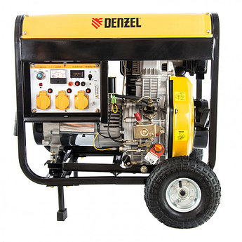 Генератор дизельный DD6300Е, 5.0 кВт, 220 В/50 Гц, 15 л, электростартер Denzel94657