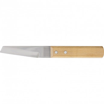 Нож хозяйственный, многоцелевой, деревянная рукоятка Сибртех78983