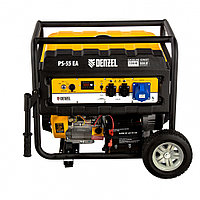Генератор бензиновый PS 55 EA, 5.5 кВт, 230 В, 25 л, коннектор автоматики, электростартер Denzel946874