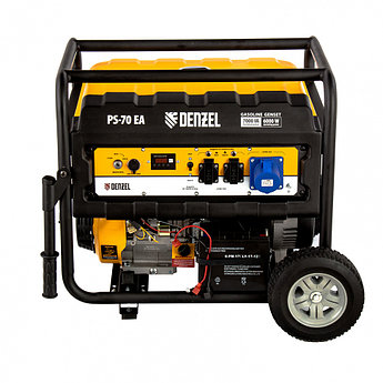Генератор бензиновый PS 70 EA, 7.0 кВт, 230 В, 25 л, коннектор автоматики, электростартер Denzel946894