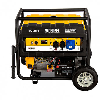 Генератор бензиновый PS 90 EA, 9.0 кВт, 230В, 25 л, коннектор автоматики, электростартер Denzel946934